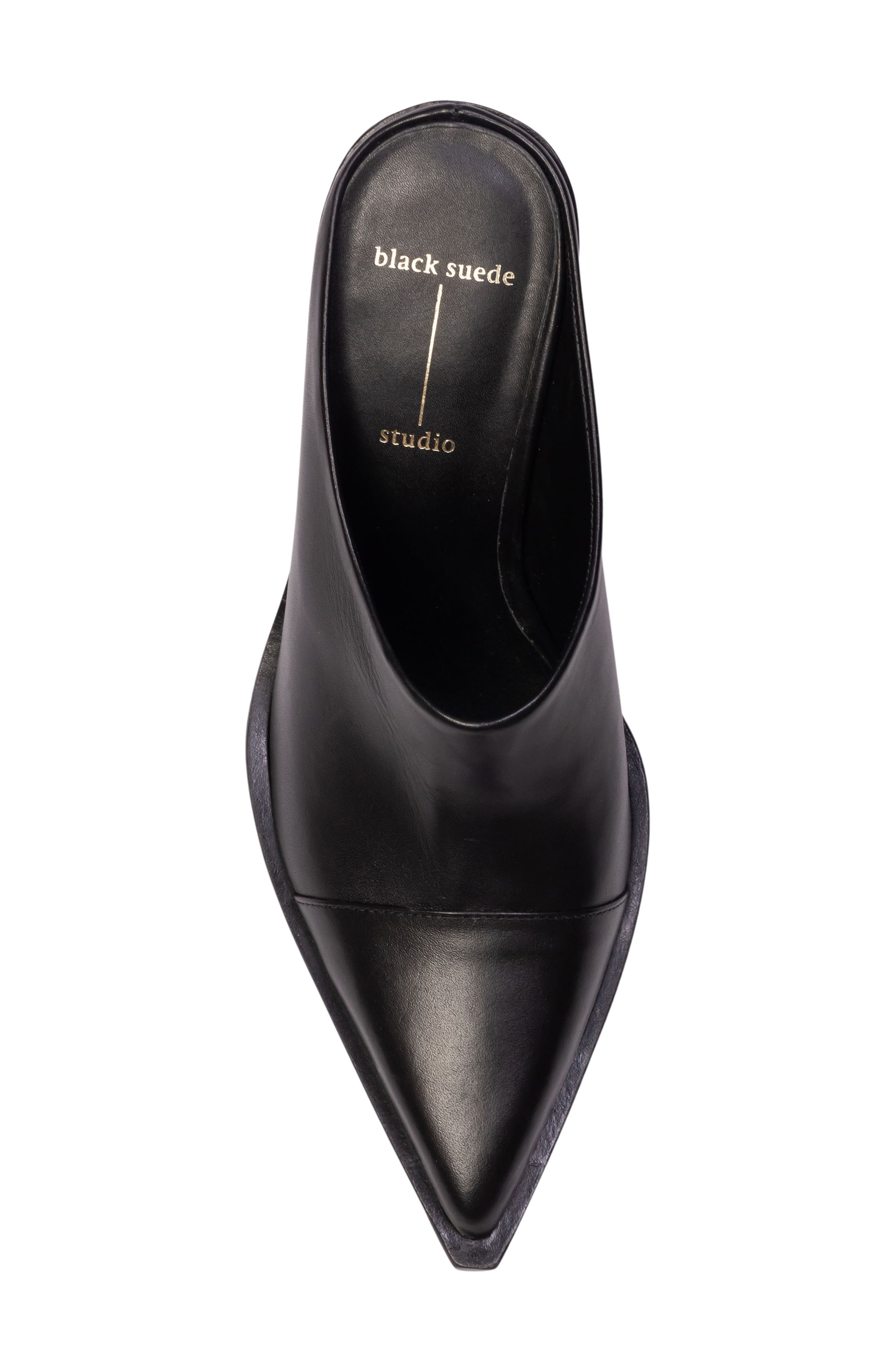 BLACK SUEDE STUDIO Noa Pointed Toe Mule, Alternate, color, 