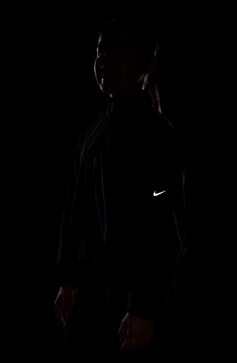 Nike Kids' Mavn Dri-FIT Hooded Zip-Up Jacket, Alternate, color, Black/Reflective Silver