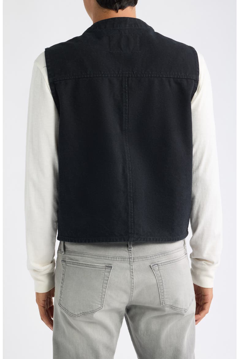Cotton Canvas Utility Vest, Alternate, color, BLACK