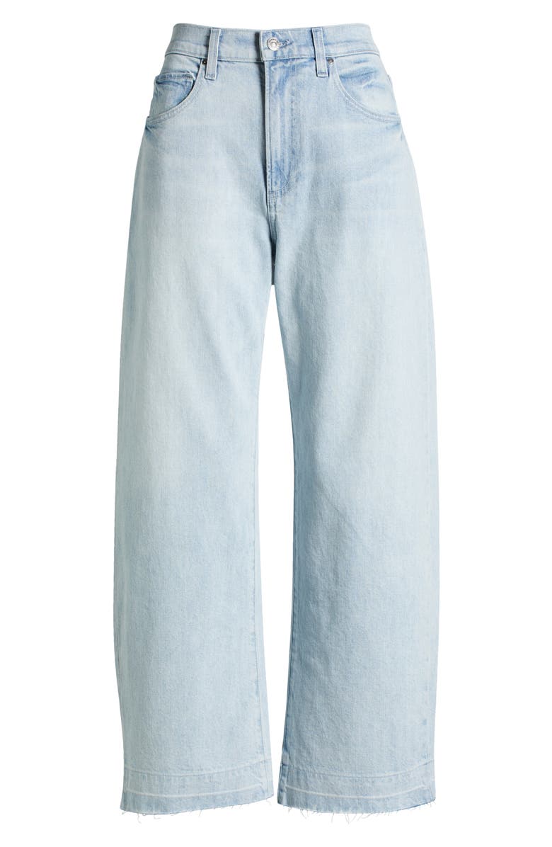 PAIGE Arellia Release Hem High Waist Ankle Barrel Jeans, Alternate, color, Fernanda W/ Wide Undone Hem