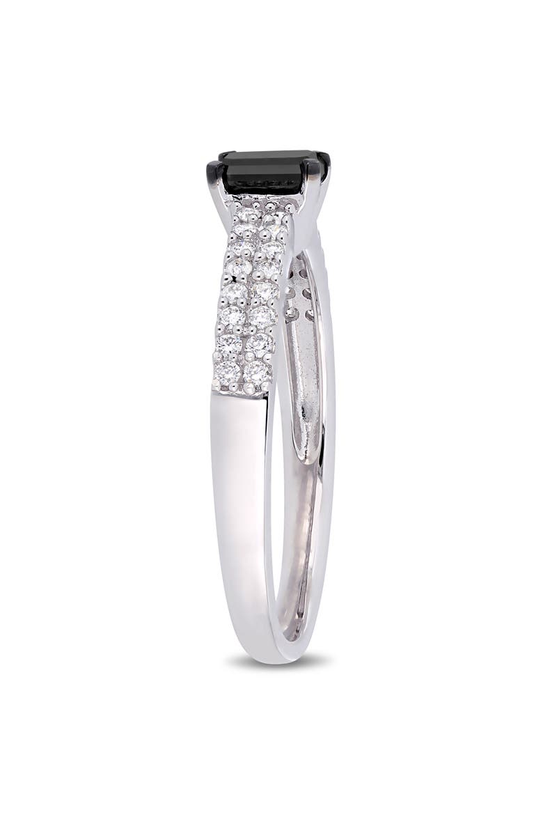 3/4 CTW Black Diamond Engagement Ring 14k, Alternate, color, Diamond