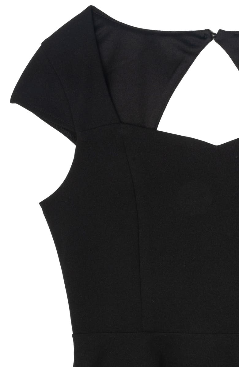 Rare Editions Kids' Scuba Knit Dress, Alternate, color, Black