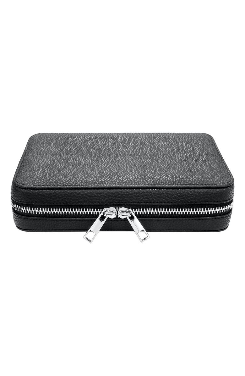 The Posh Tech Watch Band Leather Travel Case, Main, color, 