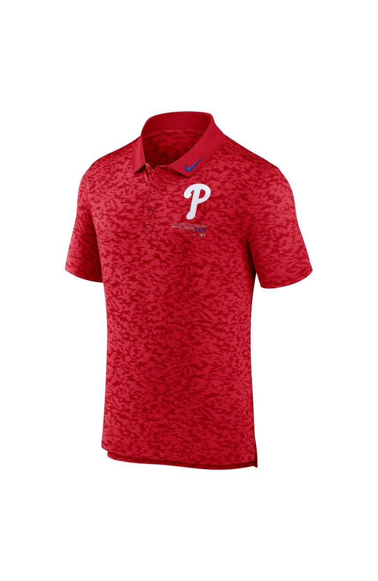 Nike Men's Nike Red Philadelphia Phillies Next Level Performance Polo, Alternate, color,