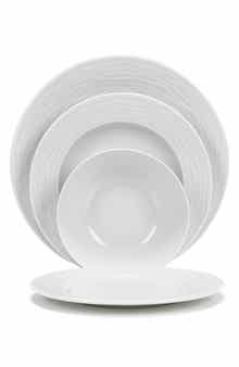 FRENCH HOME White Wave 16-Piece Dinnerware Set