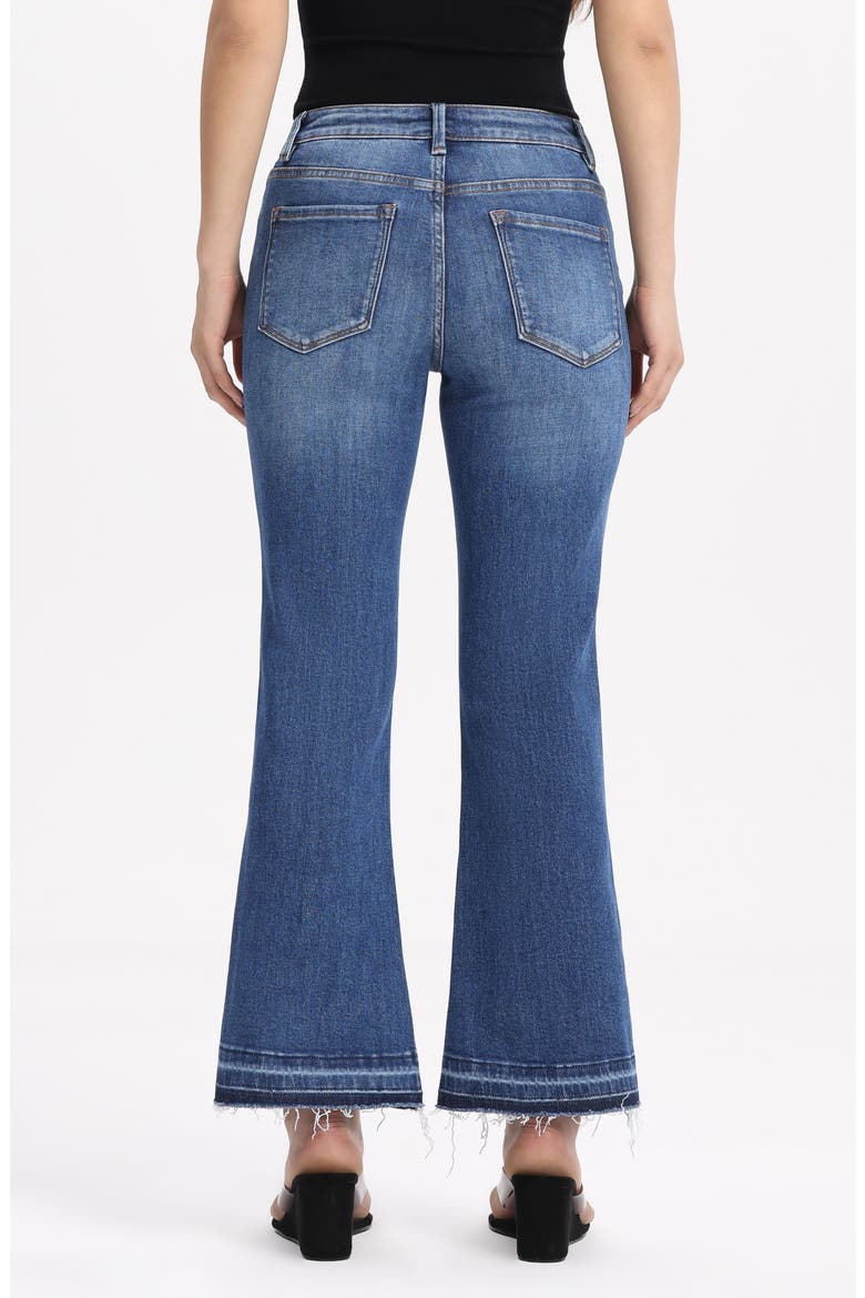 Release Hem Mid Rise Ankle Flare Jeans, Alternate, color, DARK BLUE