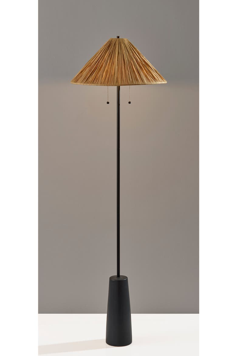 Waylon Floor Lamp, Alternate, color, BLACK