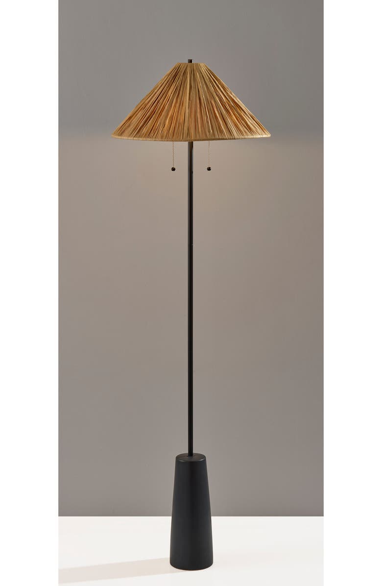 ADESSO LIGHTING Waylon Floor Lamp, Alternate, color, Black