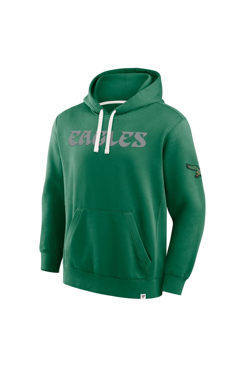 Men's Fanatics Kelly Green Philadelphia Eagles New Horizons Heritage Pullover Hoodie, Alternate, color, Kelly Green