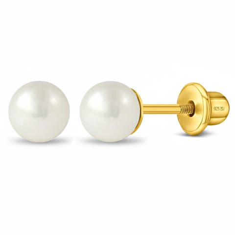 Freshwater Cultured Pearl Girl Earrings