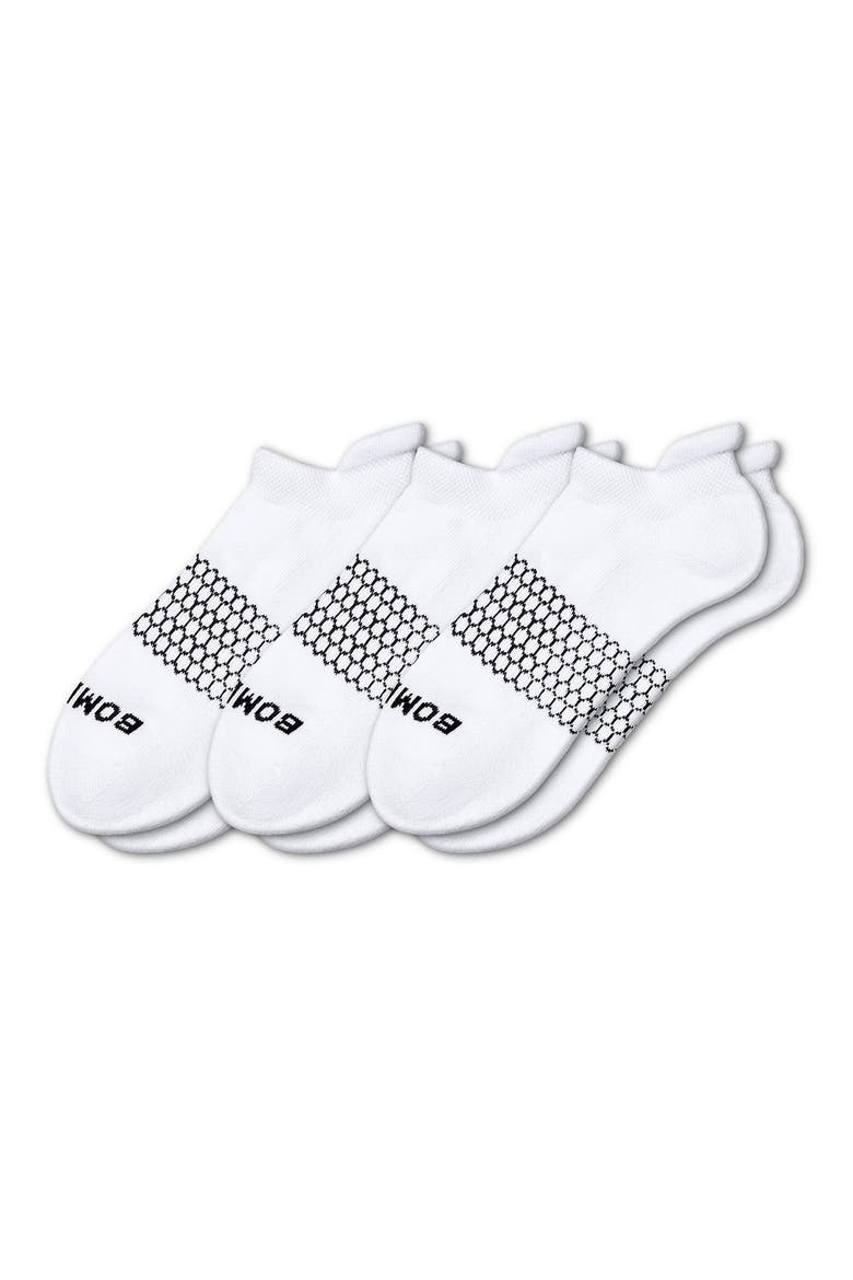 3-Pack Ankle Socks, Main, color, WHITE