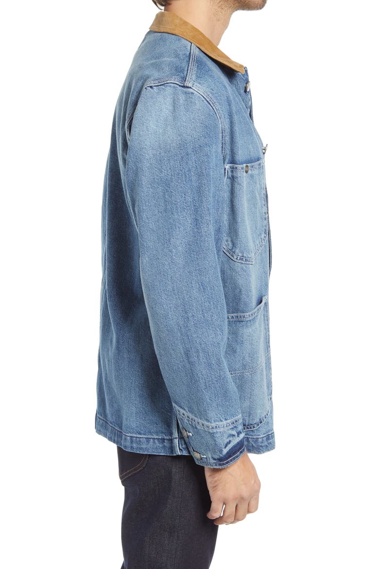 Denim Chore Jacket, Alternate, color, MEDIUM BLUE