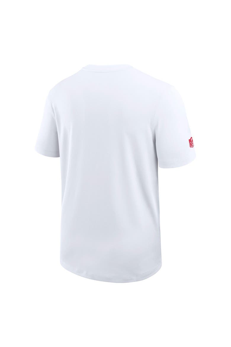 Men's Nike White Kansas City Chiefs Sideline UV Performance Coach Shirt, Alternate, color, White