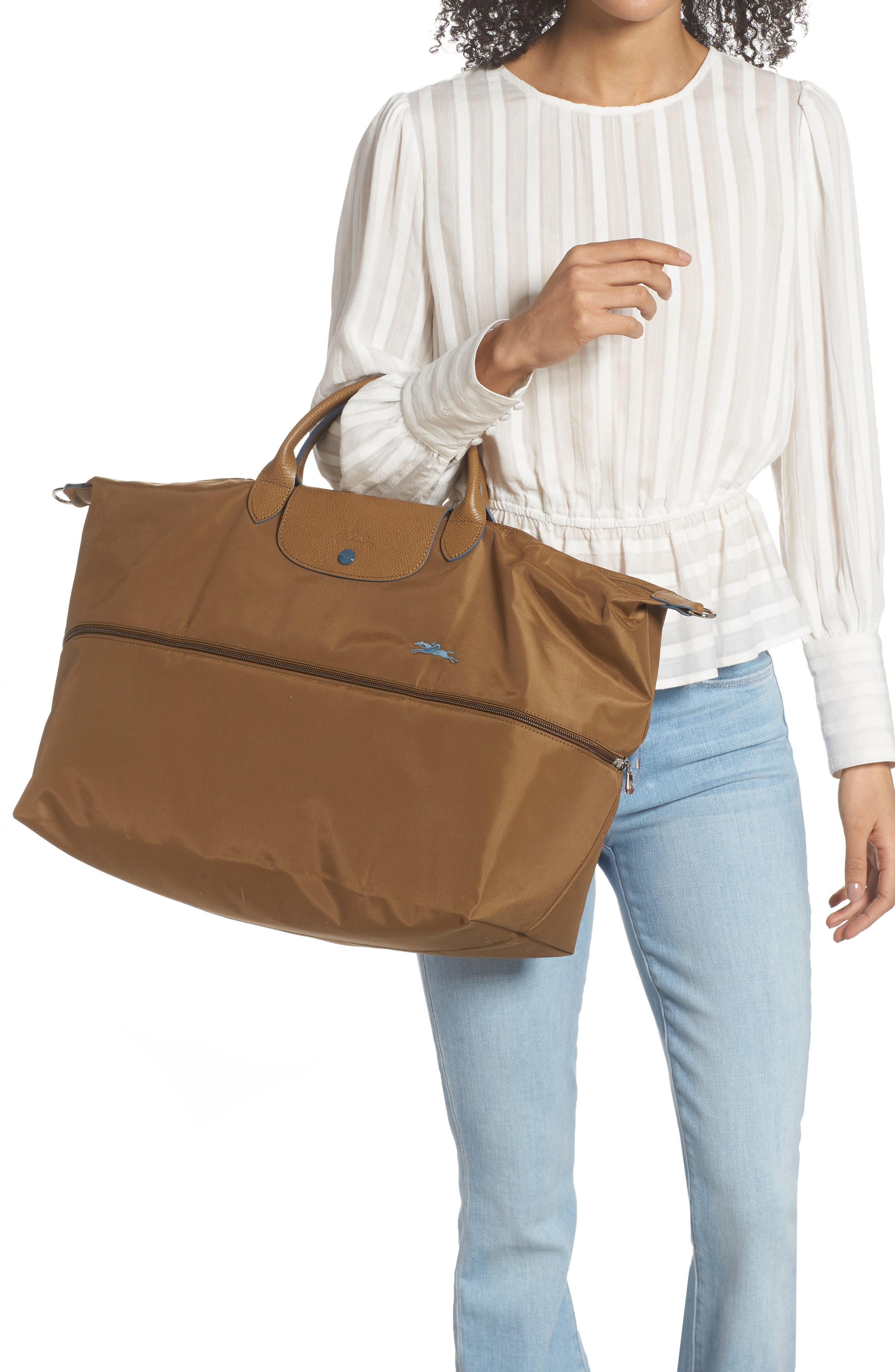 Longchamp Le Pliage Club Expandable Travel Bag, Alternate, color, 