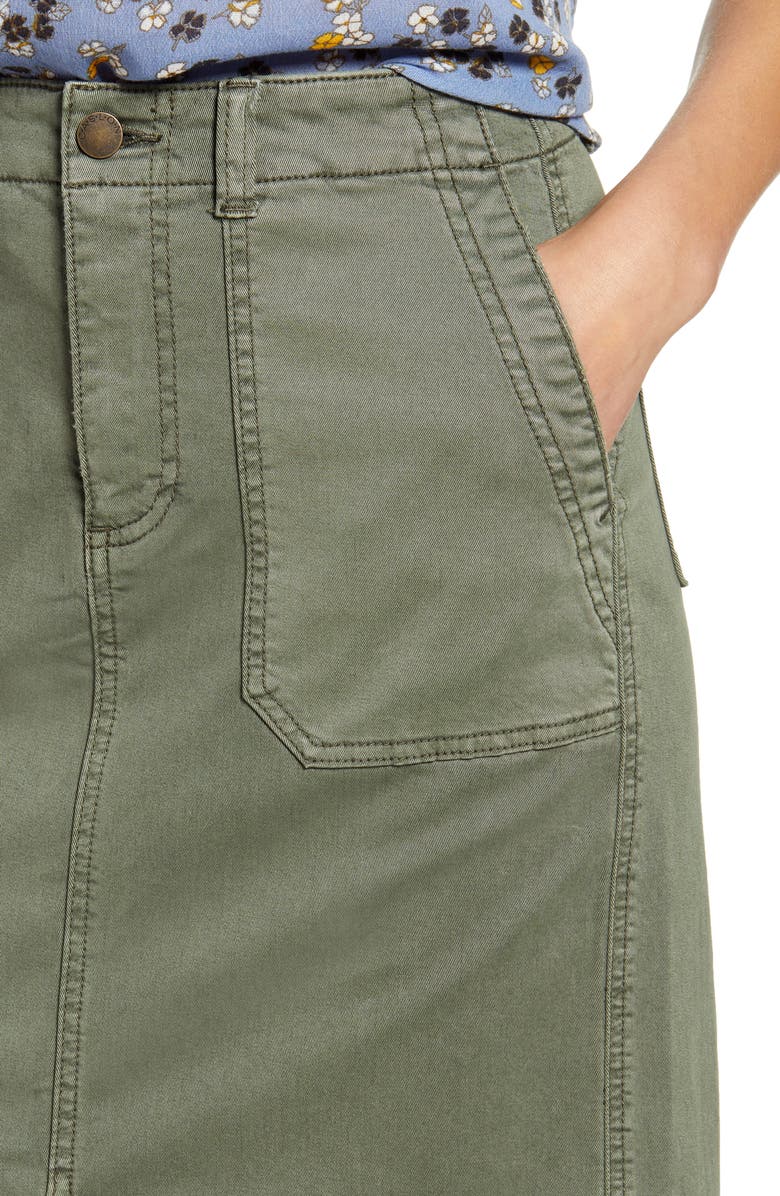 Caslon<sup>®</sup> Twill Cargo Skirt, Alternate, color,
