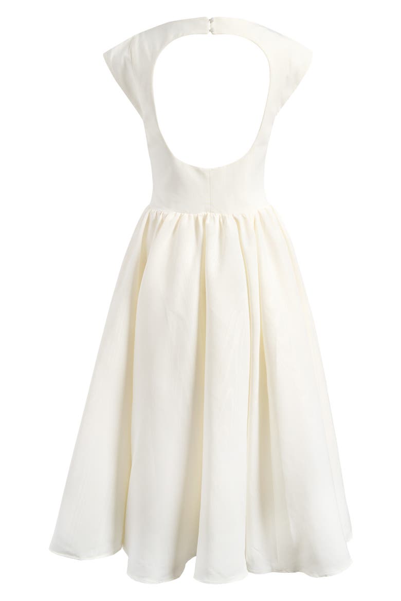 debutante backless midi dress Debutante Black Backless Midi Dress