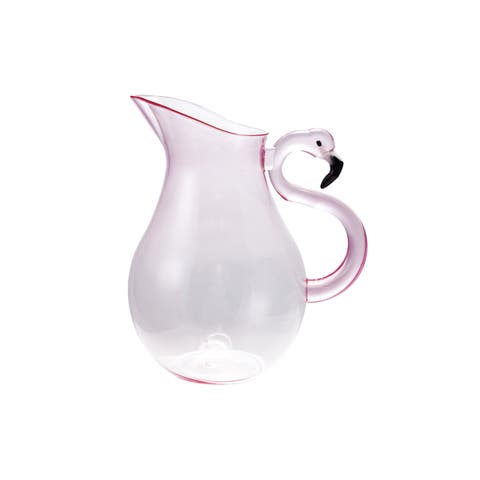 Pitcher with Flamingo Handle