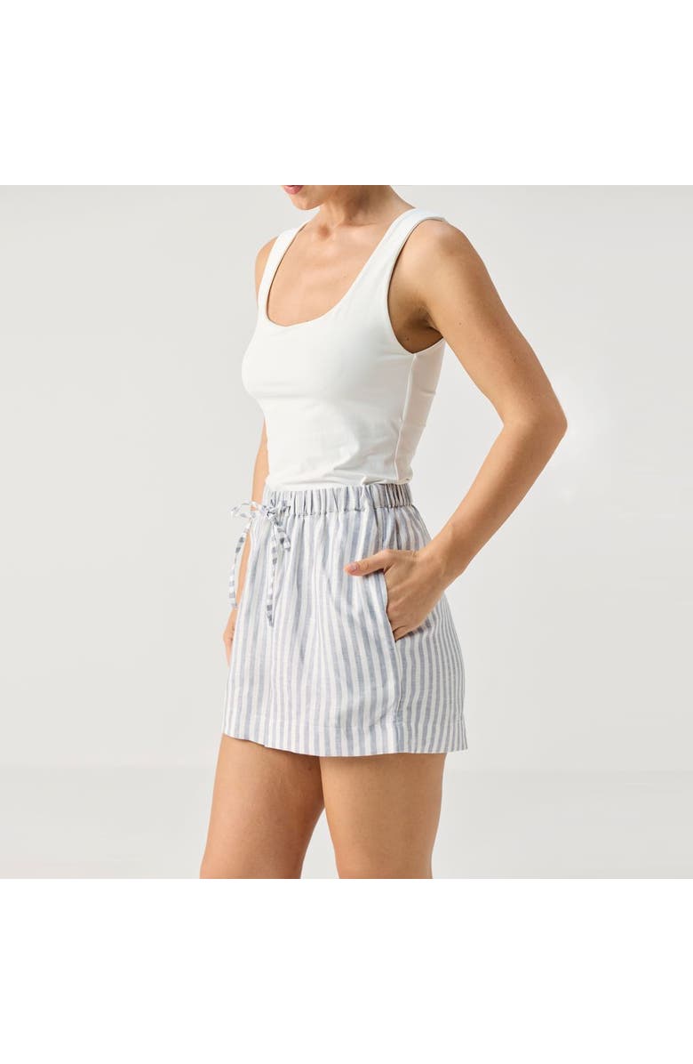 Reistor Relaxed Fit Striped Linen Shorts, Alternate, color, Striped Linen