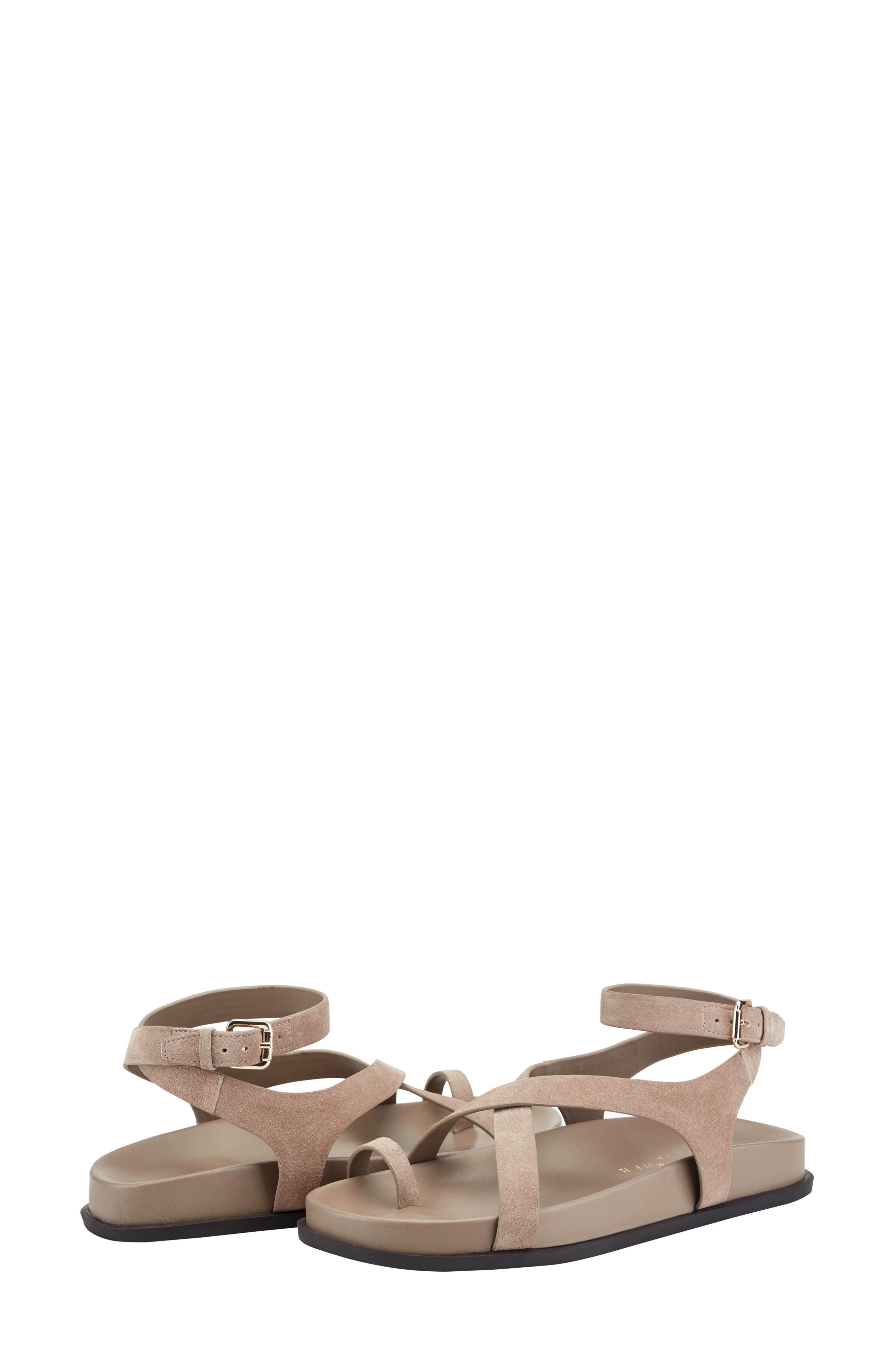 Bevy Ankle Strap Sandal, Alternate, color, TAUPE