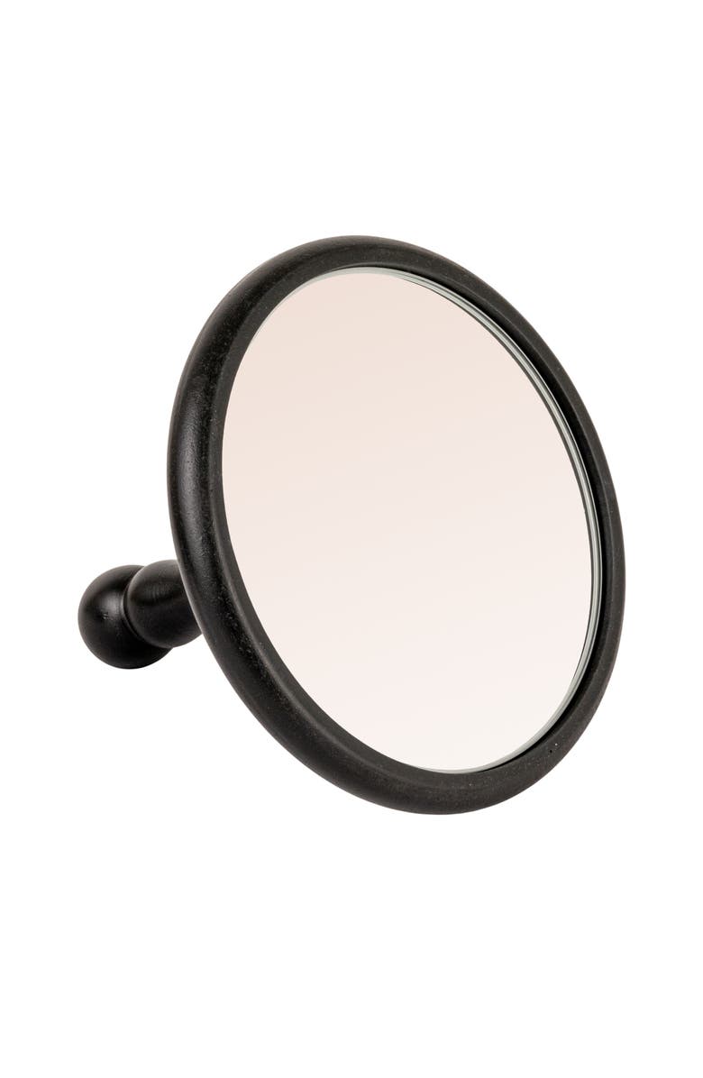 Storied Home Wood Table Mirror with Stand, Black, Main, color, Black