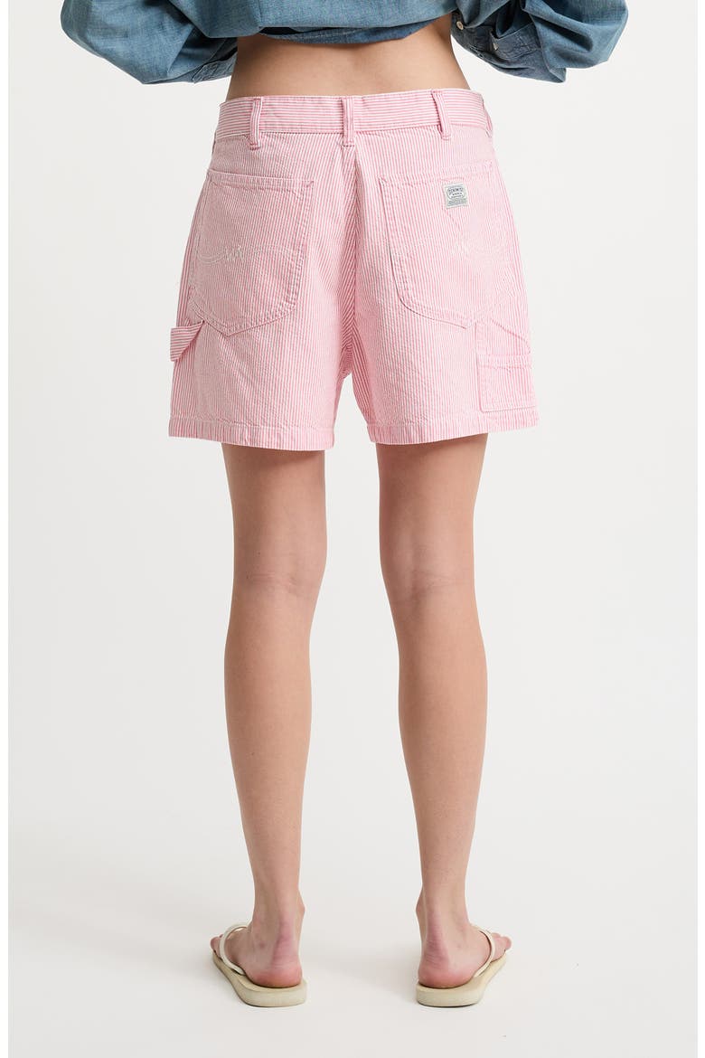 Carpenter Cotton Shorts, Alternate, color, RAILROAD VIVID PINK