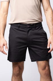 LEISURE LAB Stretch Cotton Chino Shorts