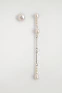 COS Asymmetric Freshwater Pearl Drop Earrings