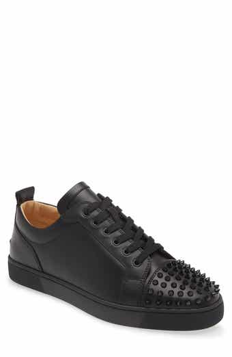Christian Louboutin Black Louis Junior Spikes Sneakers