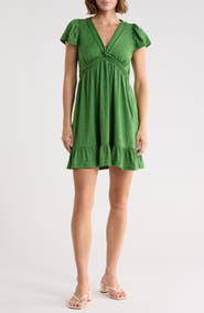 MAX STUDIO V-neck Jersey Dress