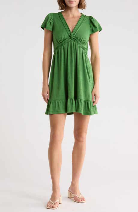 MAX STUDIO V-neck Jersey Dress