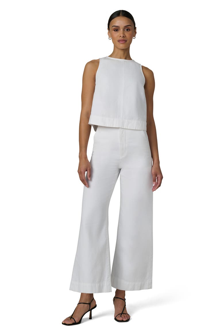 The Clean High Waist Ankle Flare Jeans, Alternate, color, WHITE