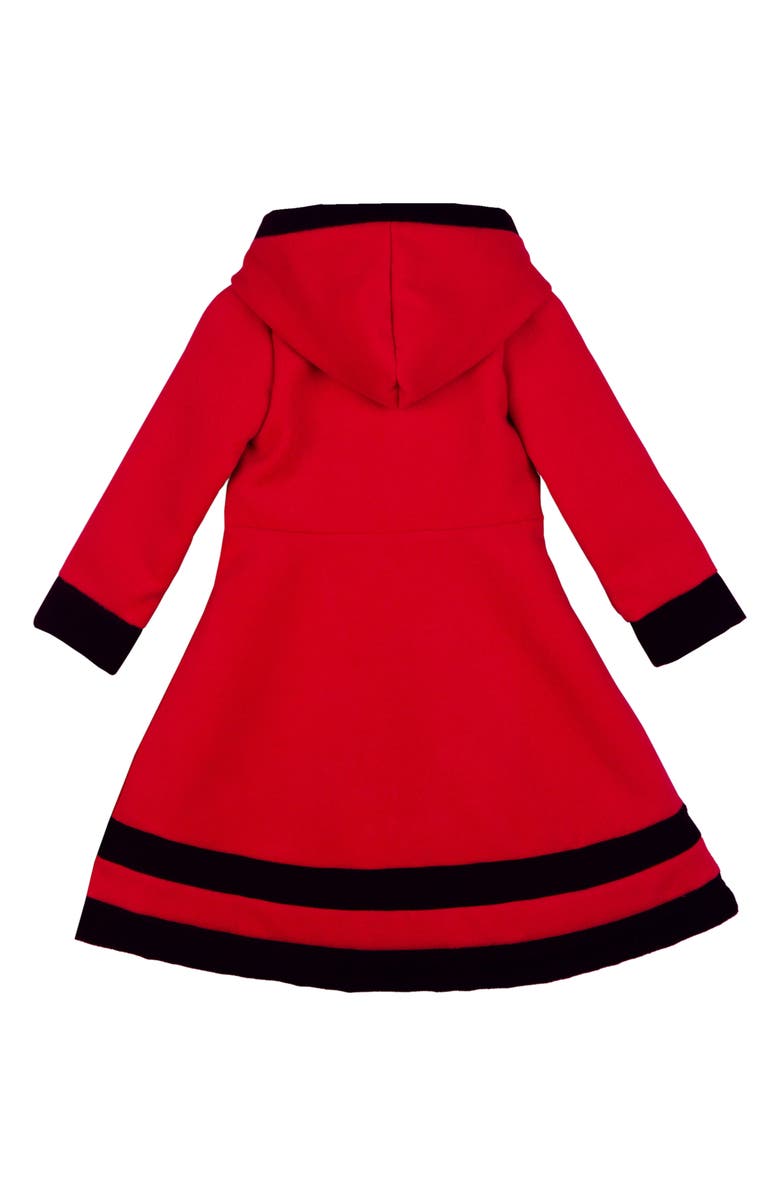JOE-ELLA Kids' Fancy Dress Coat, Alternate, color, Dark Red