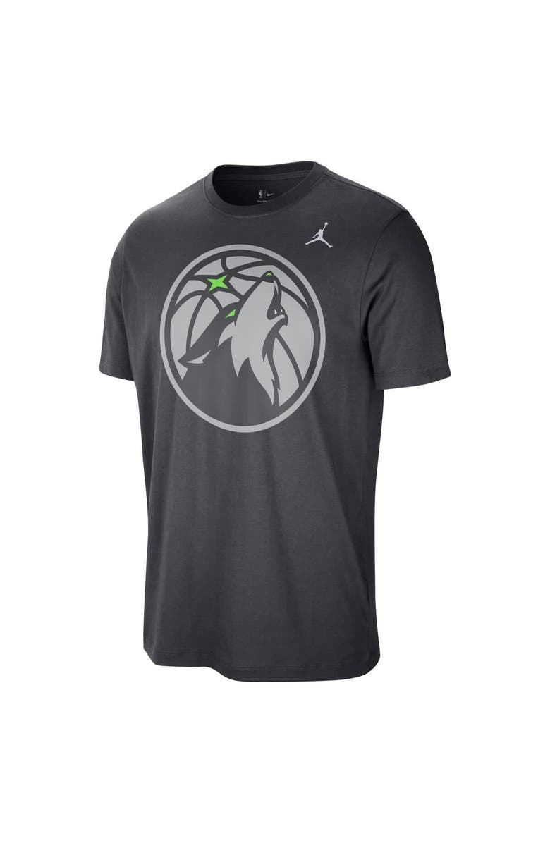 Jordan Brand Men's Jordan Brand Anthracite Minnesota Timberwolves Statement Edition Essential T-Shirt, Alternate, color, Anthracite