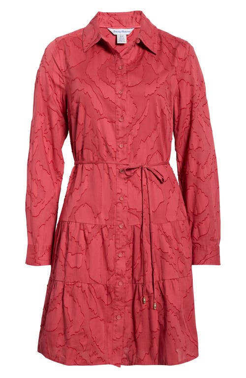 Tommy Bahama Isla Dream Long Sleeve Short Shirt Dress In Purple