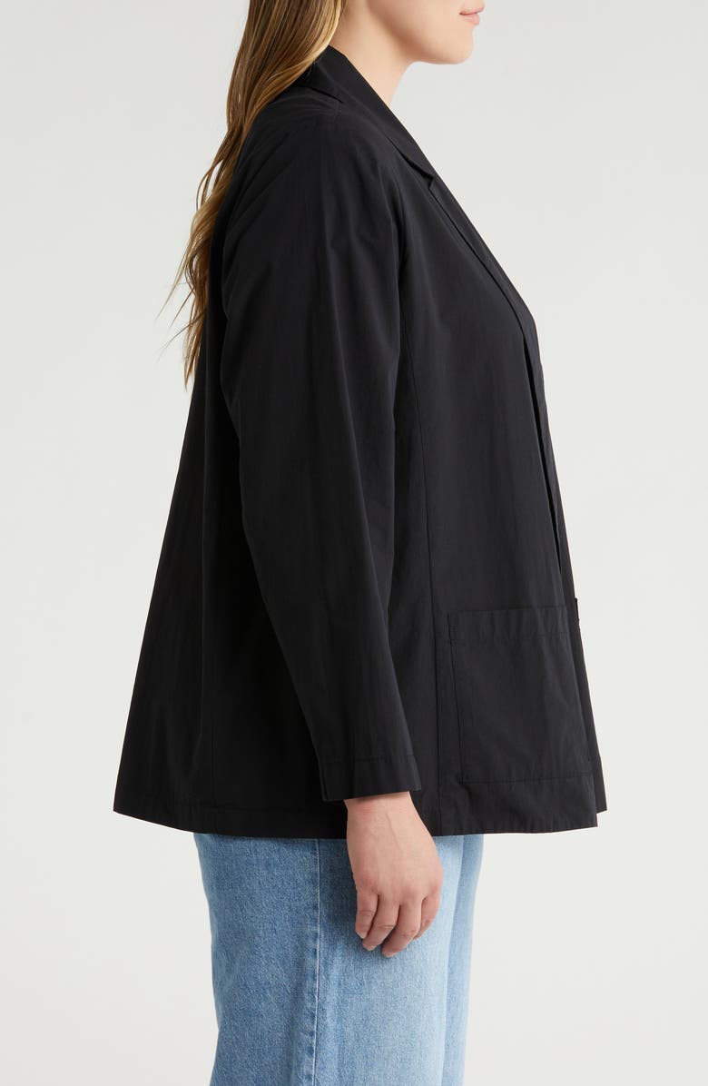 Eileen Fisher Organic Cotton Longline Blazer, Alternate, color, 