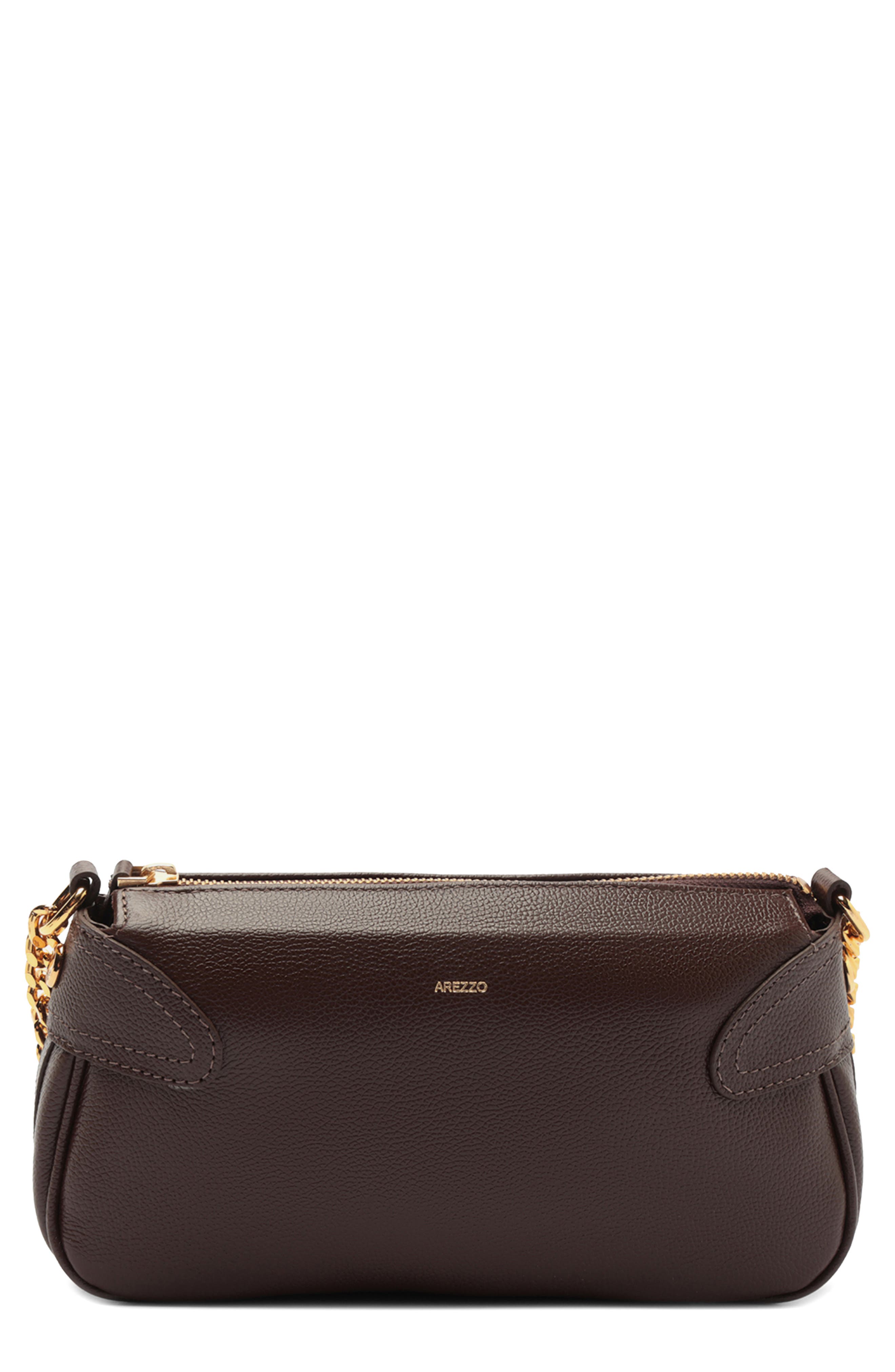 Arezzo Small Elena Leather Crossbody Bag, Main, color, 