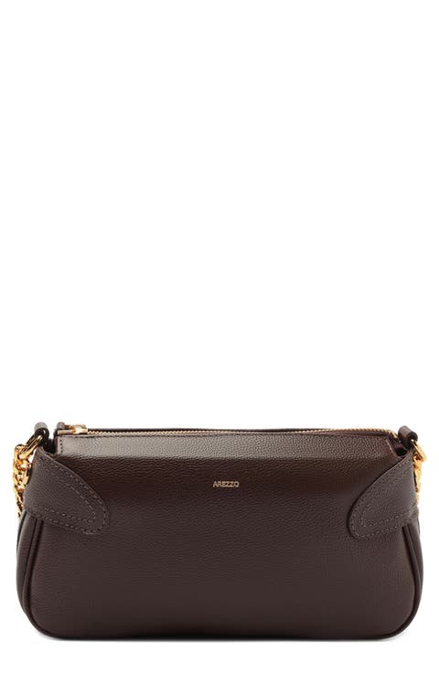 Small Elena Leather Crossbody Bag