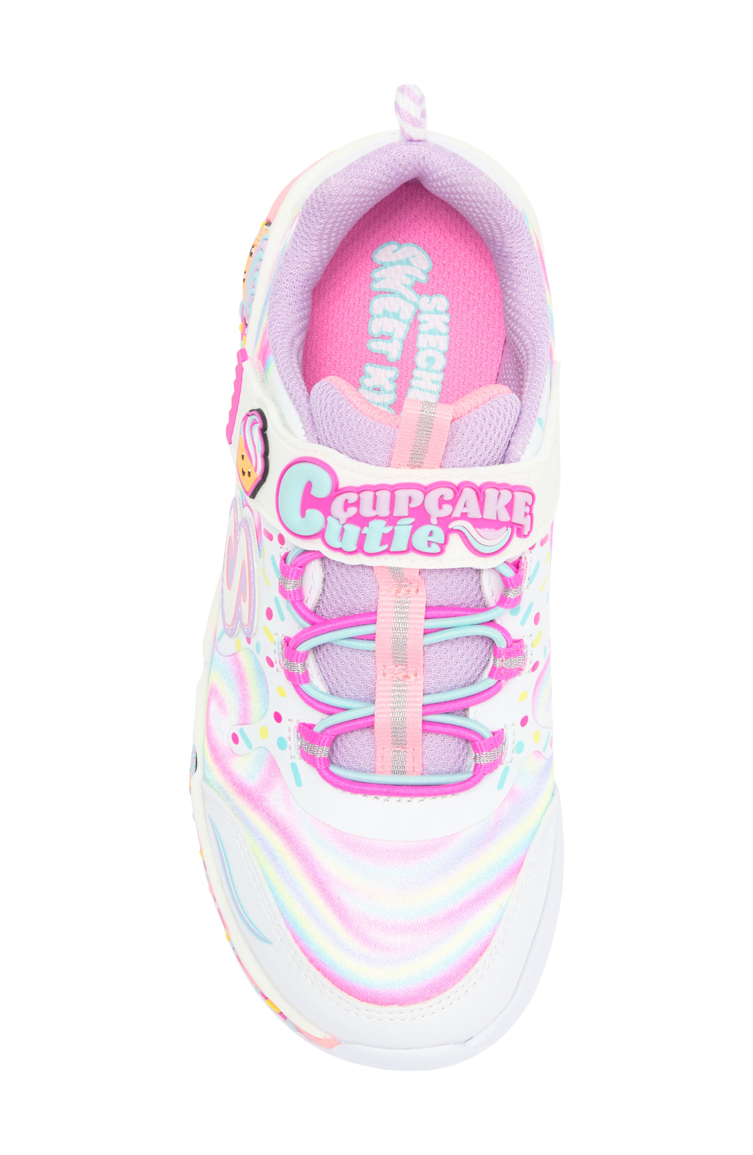 SKECHERS Kids' Cupcake Cutie Sneaker, Alternate, color, White/ Multi