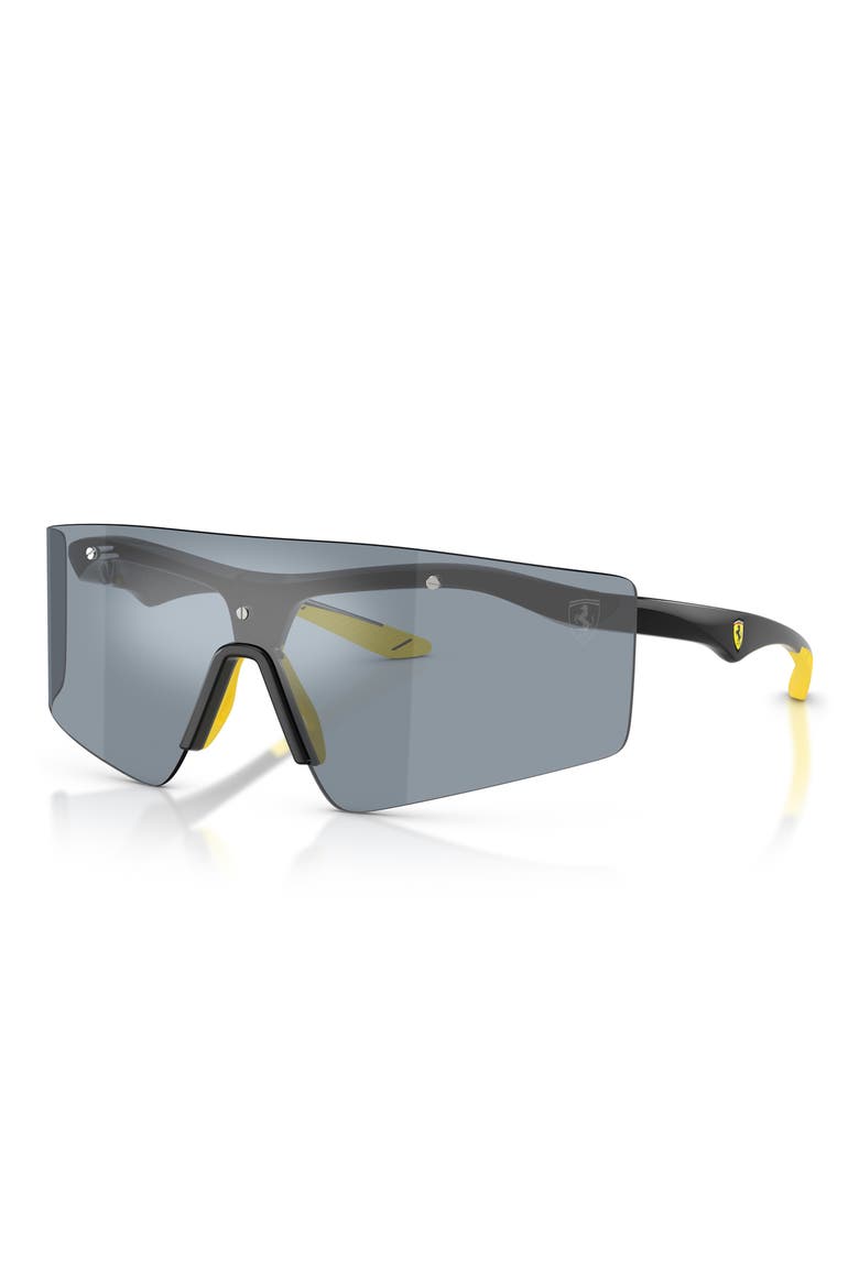 139mm Shield Wrap Sunglasses, Alternate, color, LIGHT BLUE SILVER