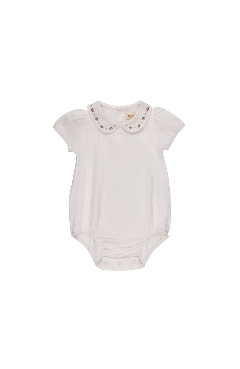 Ely's & Co. Looms Keepsake Collection - Romper, Alternate, color, Ivory/Blue