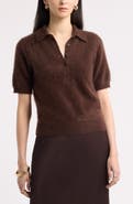 Nordstrom Brushed Cashmere Polo Sweater