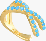 BEN ONI Pave X Ear Cuff