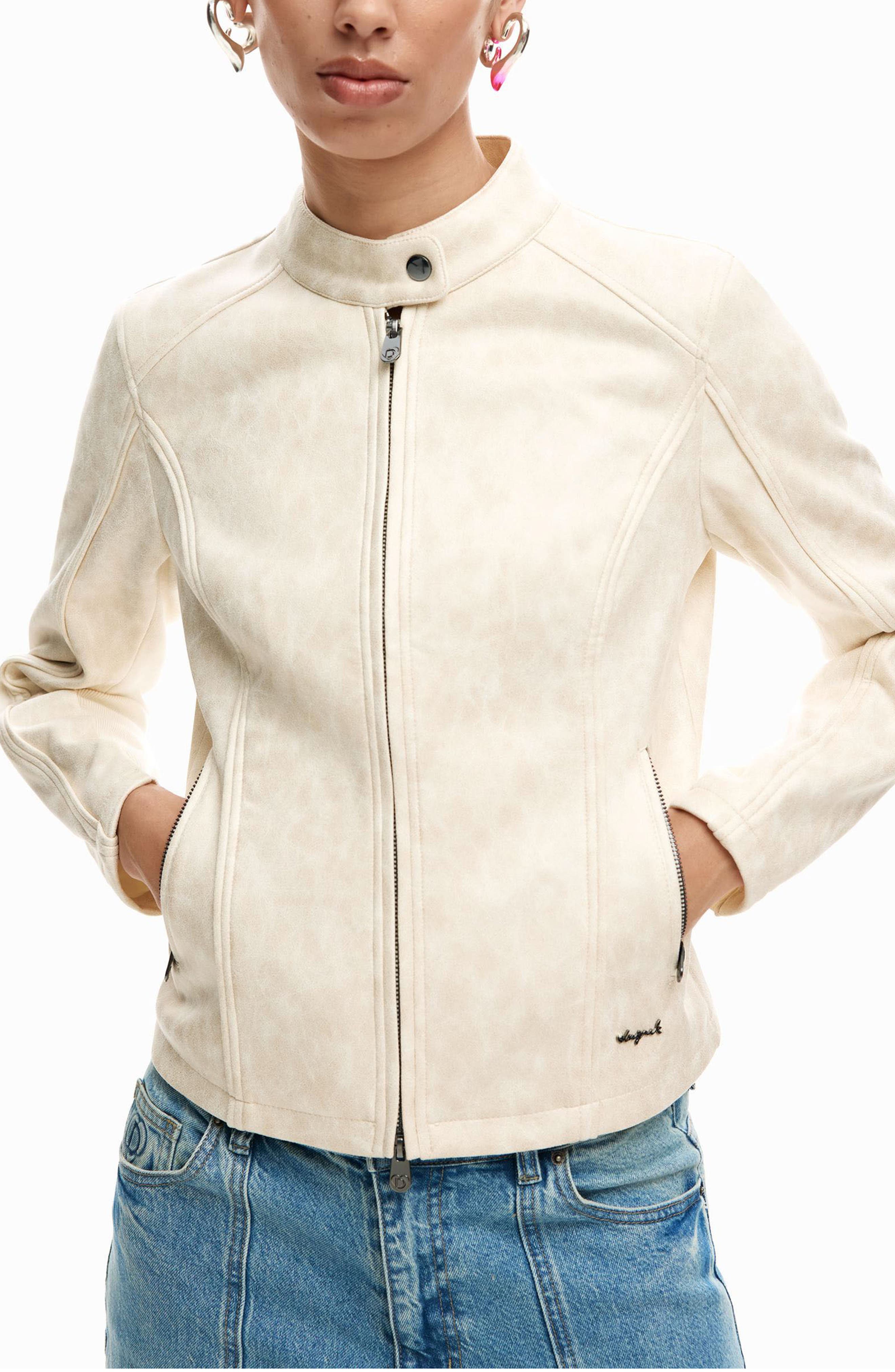Faux Leather Jacket - image 3