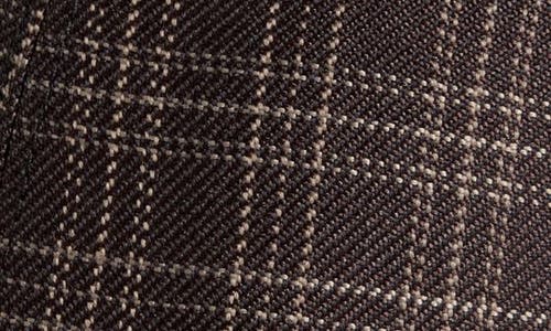 Vince Kirkby Plaid Wool Blend Baseball Cap In Brown