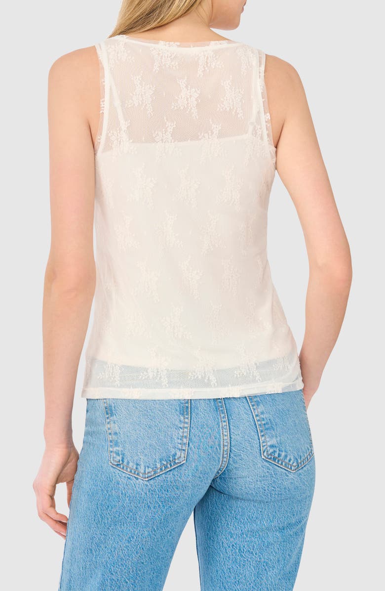 Parker Mesh Lined Lace Tank, Alternate, color, Jet Stream