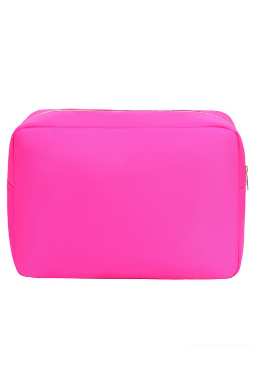 Bloc Bags Xl Heart Patch Cosmetic Bag With Insert In Hot Pink