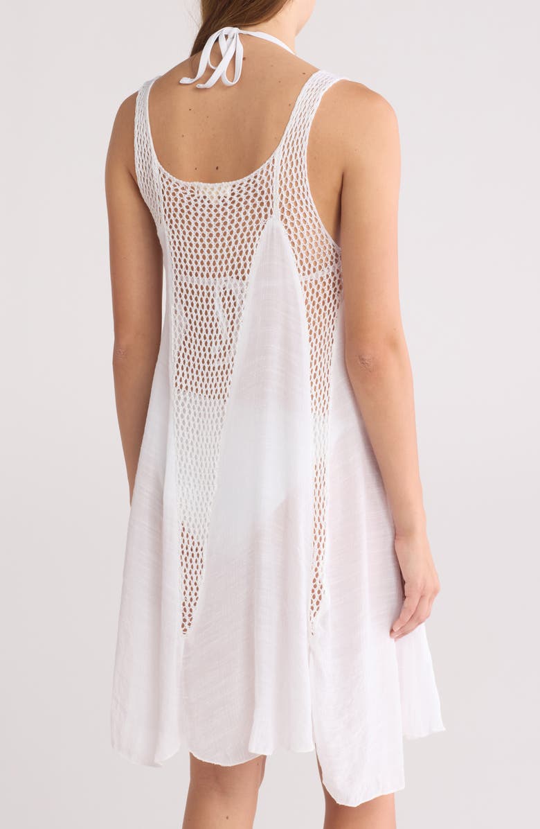 Elan Crochet Inset Cover-Up Dress, Alternate, color,