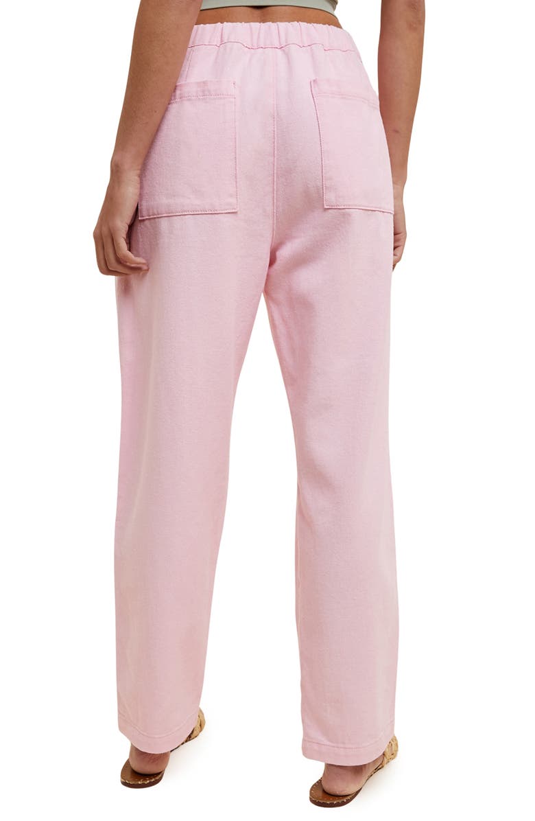 WISHLIST Drawstring Waist Baggy Jeans, Alternate, color, Bubblegum