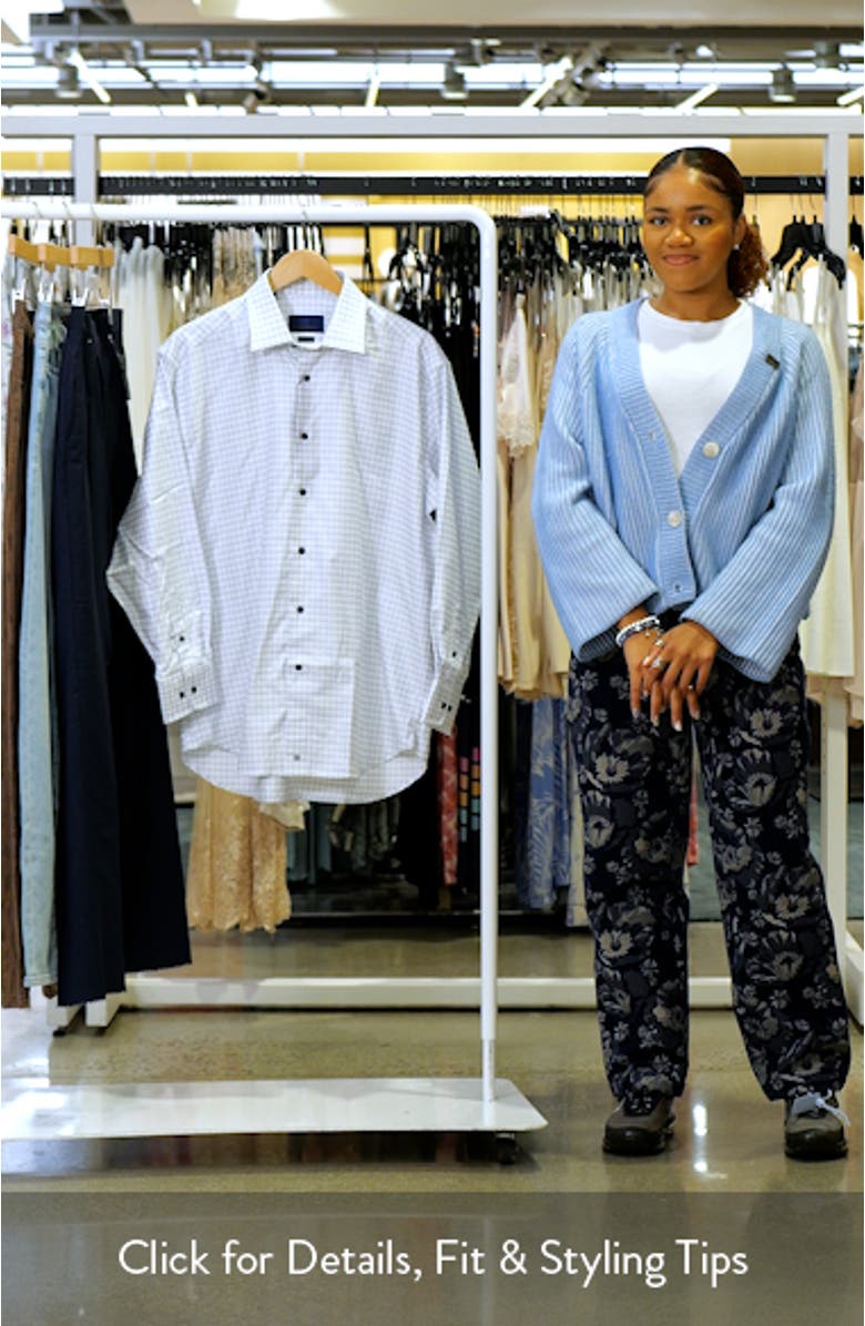 Regular Fit Dobby Check Dress Shirt, sales video thumbnail