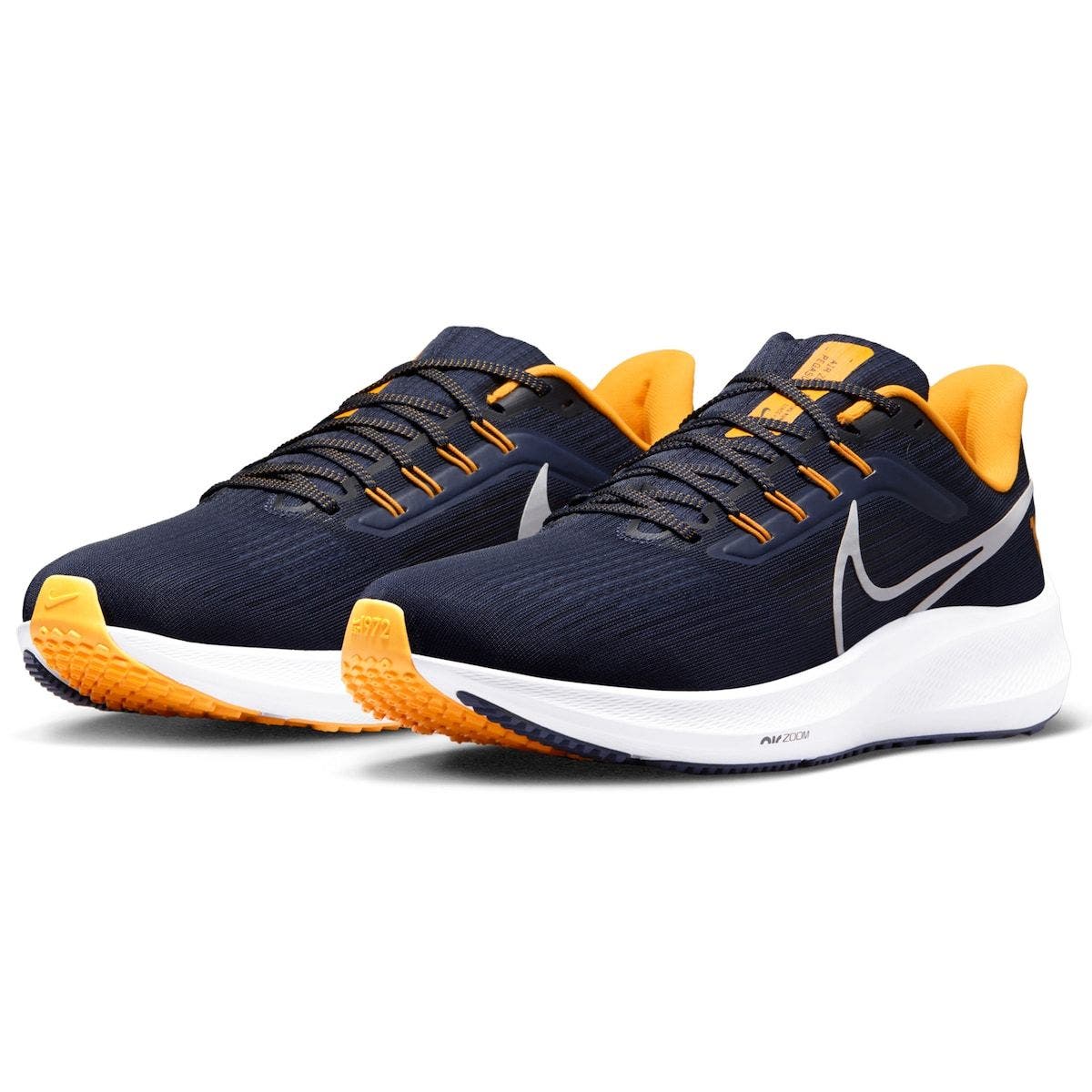 Unisex Nike Navy West Virginia Mountaineers Zoom Pegasus 39 Running Shoe, Alternate, color, Navy